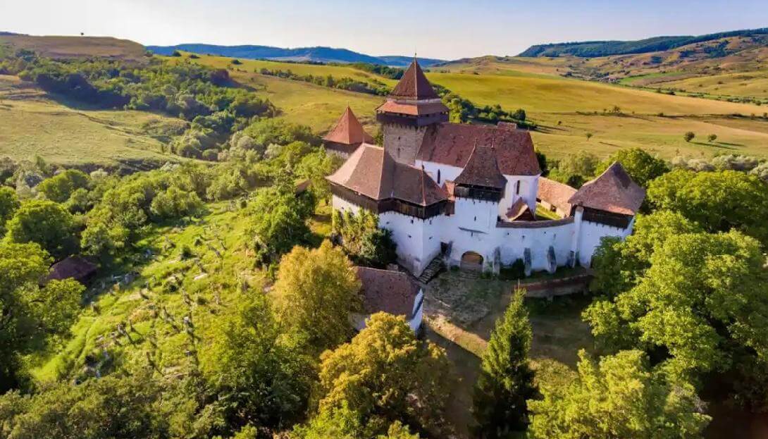 Guided jeep tour route in Transylvania